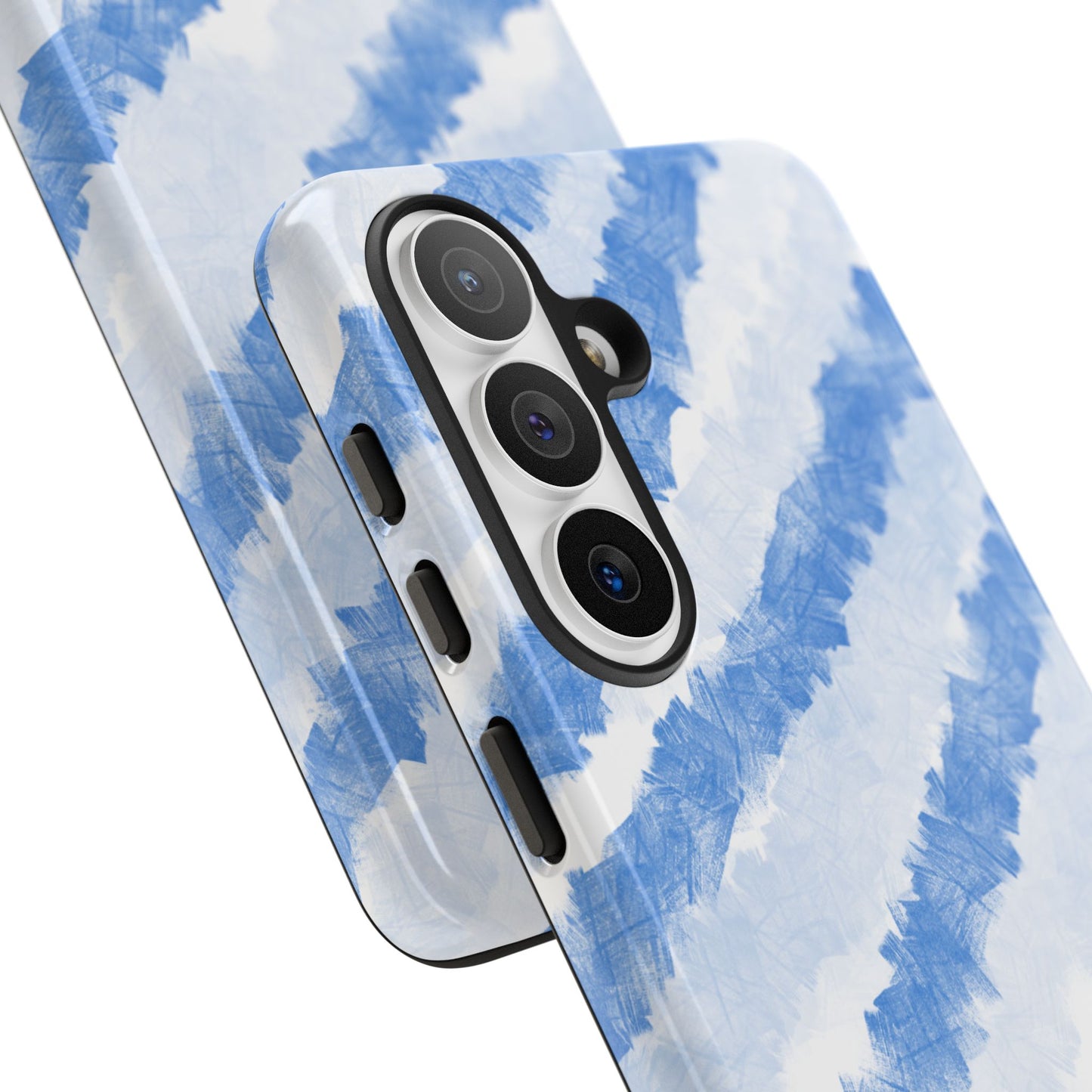 Chunky Blue Stripes Phone Case| Tough Case