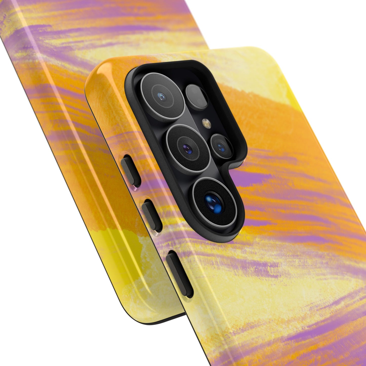 Yellow and Lavender Impressions Phone Case| Tough Case