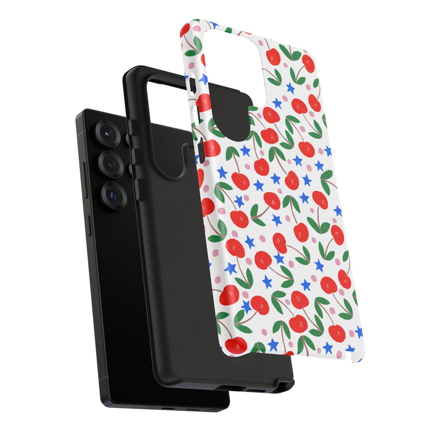 Phone Case, Cheerful Cherries Art Design, Tough Phone Case
