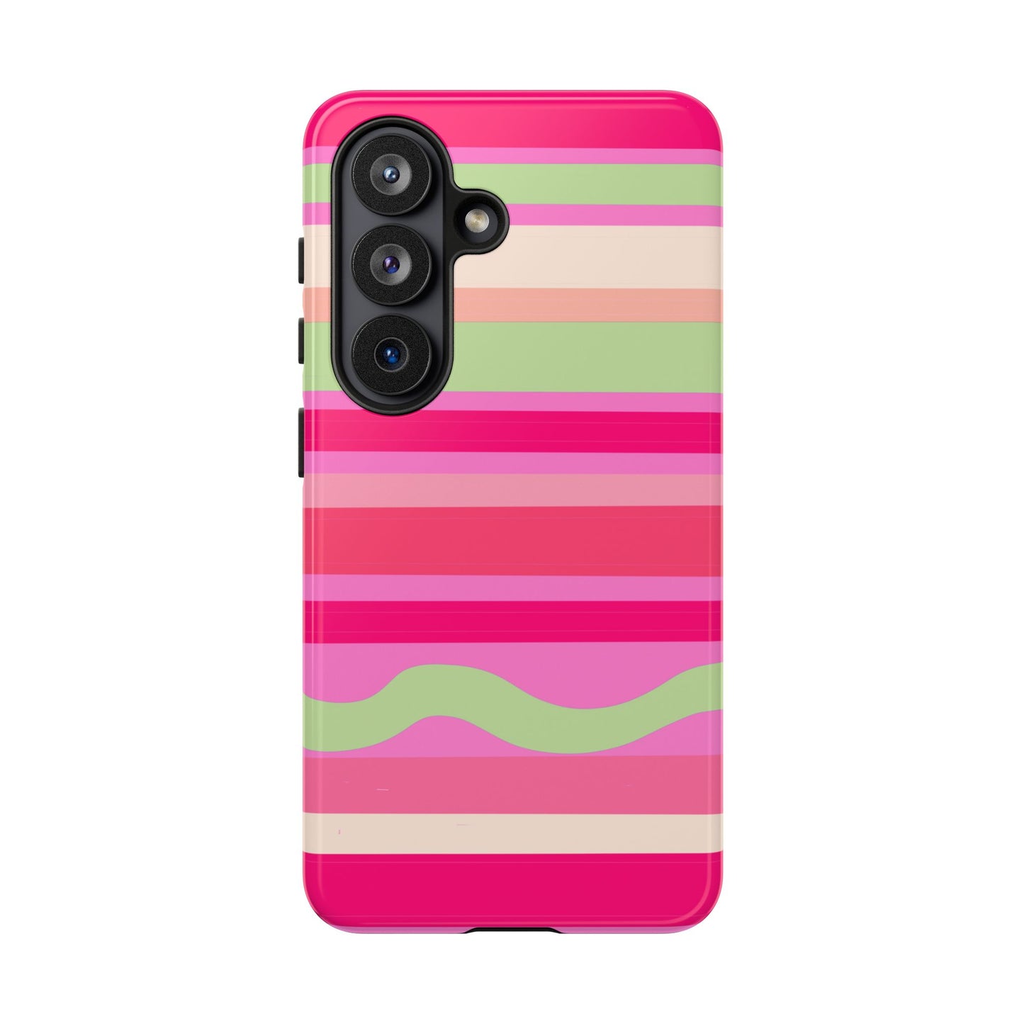 Candyland Pink Stripes Phone Case| Tough Case