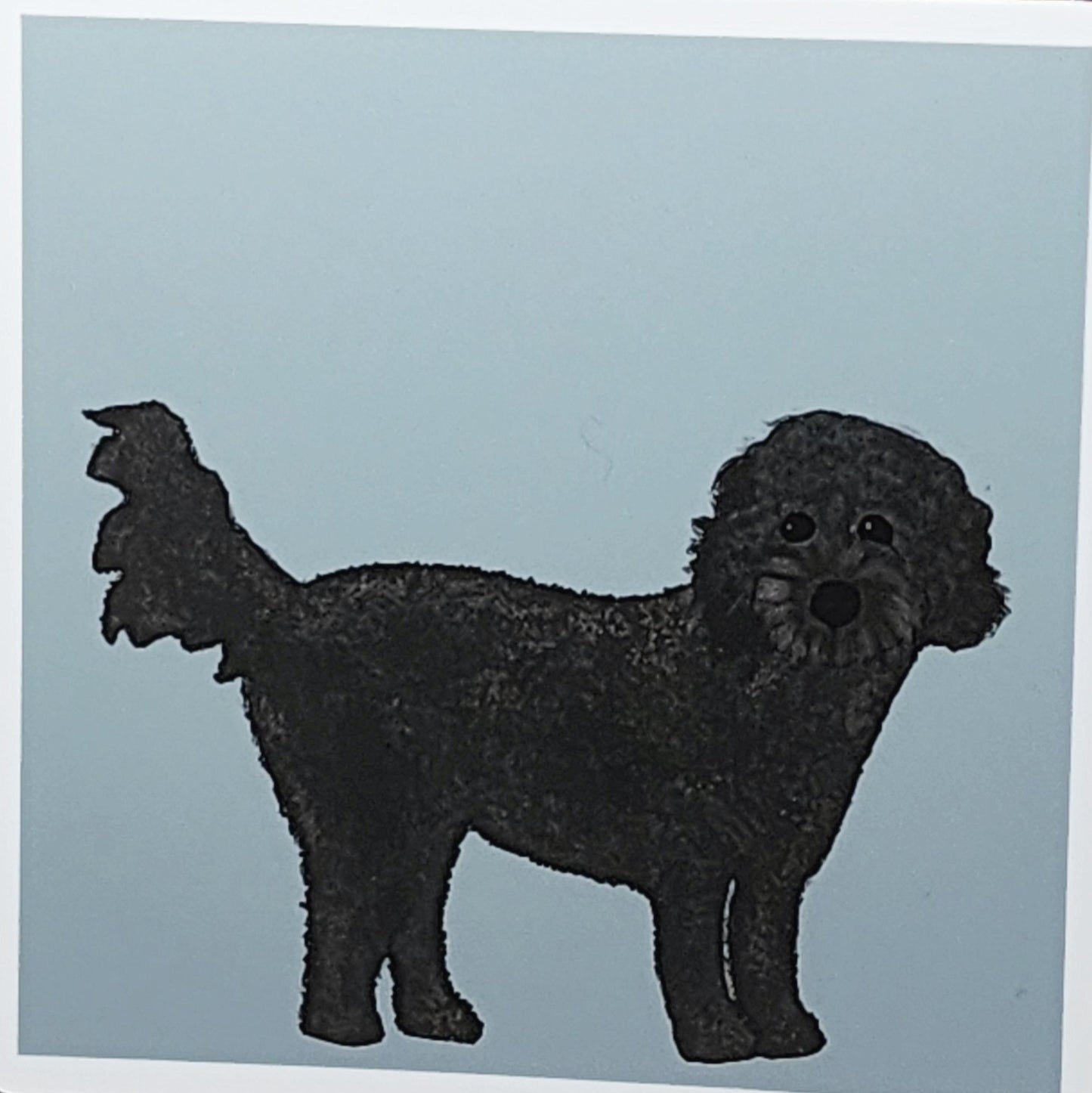 Sticker, Black Poodle Design, Choose from 4 Designs
