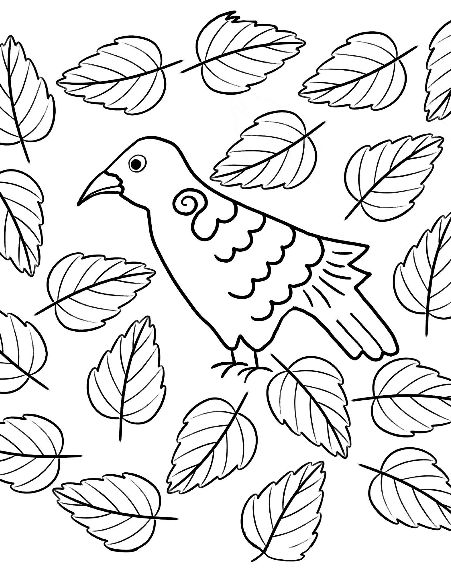 Crow Coloring Page - Freebie!
