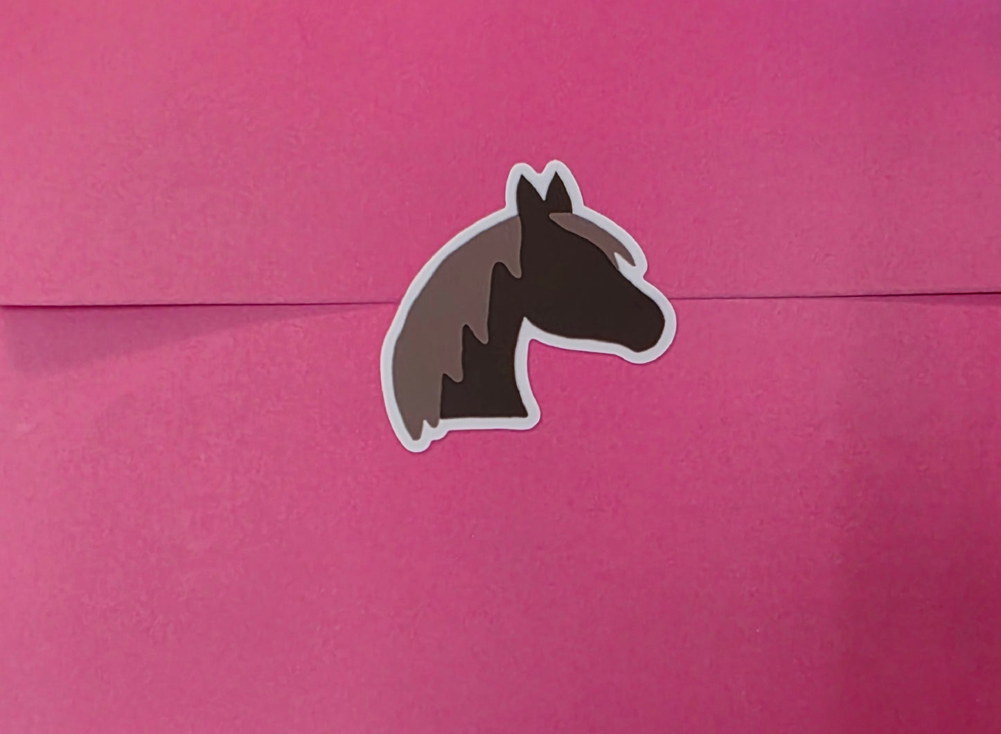 Sticker Sheet, Horse Heads Design, 4" x 6" Sheet With 6 Stickers per Sheet, Vinyl, Die-Cut