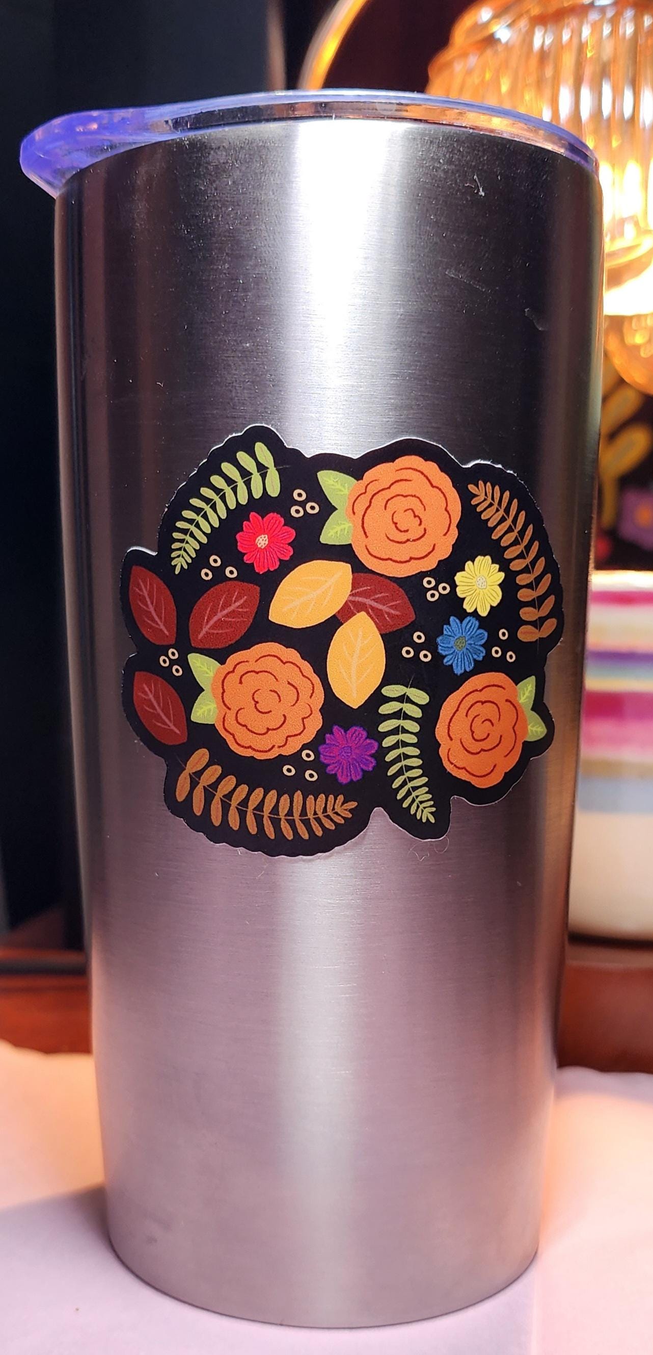 Sticker, Mountain floral, Vinyl, Die-Cut, 3 Inch