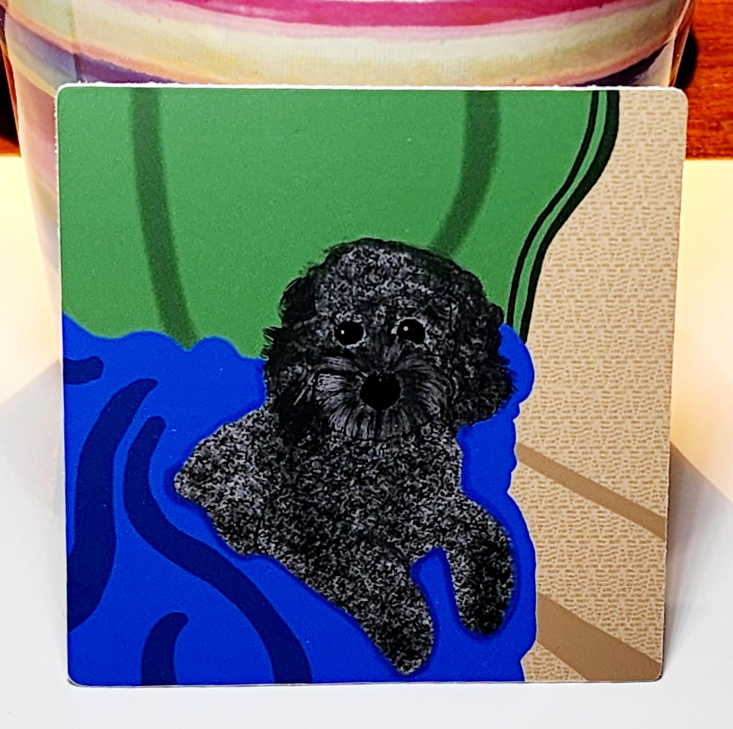 Sticker, Black Poodle Design, Choose from 4 Designs