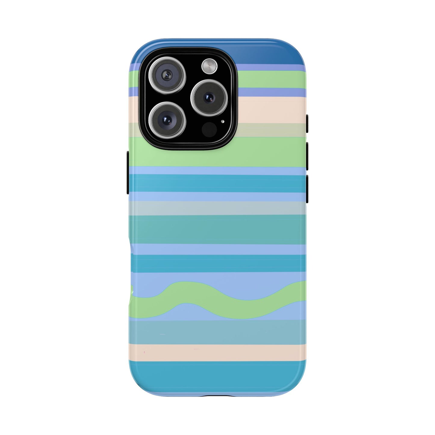 Cool Blue Stripes Phone Case| Tough Case