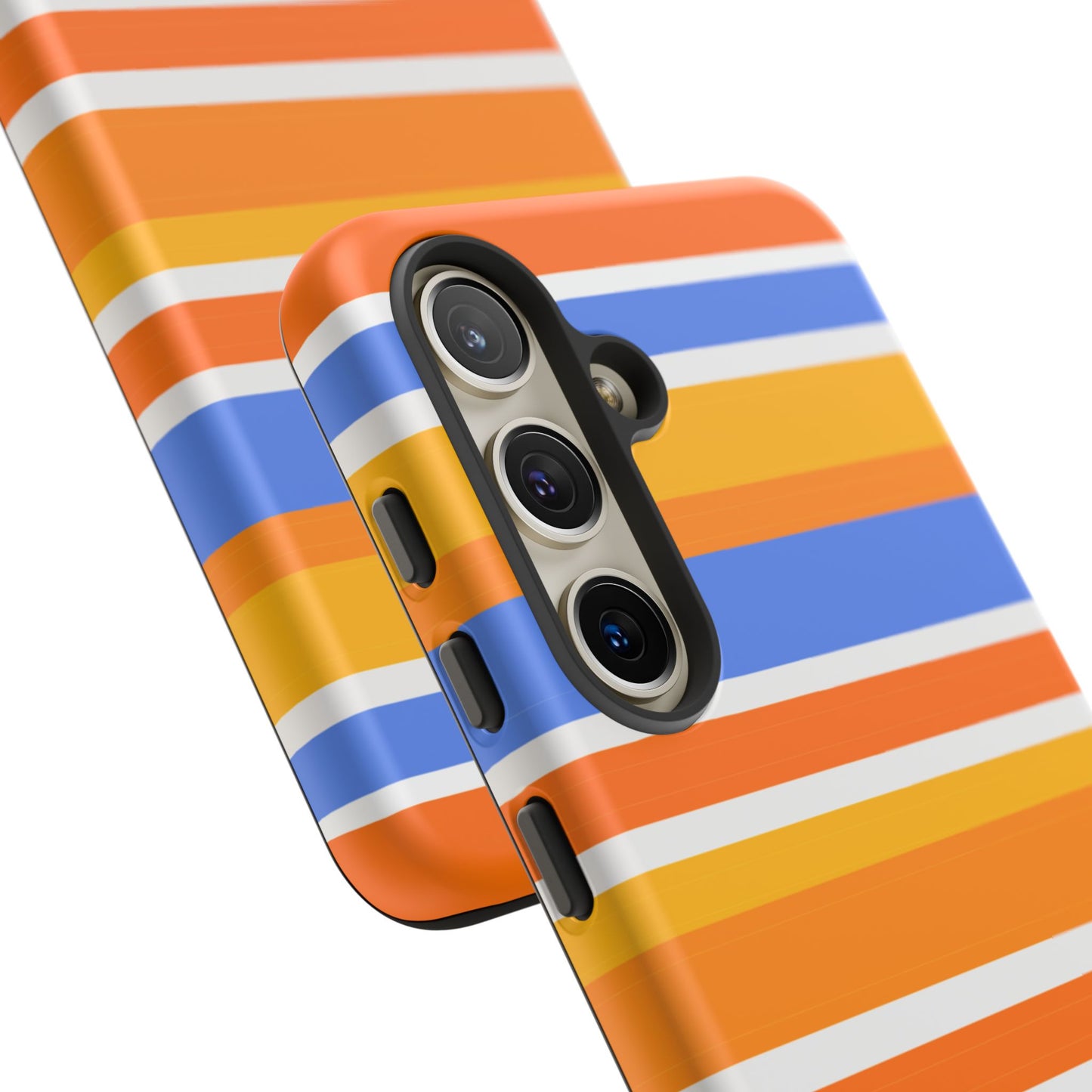 Citrus Orange Stripes Phone Case| Tough Case