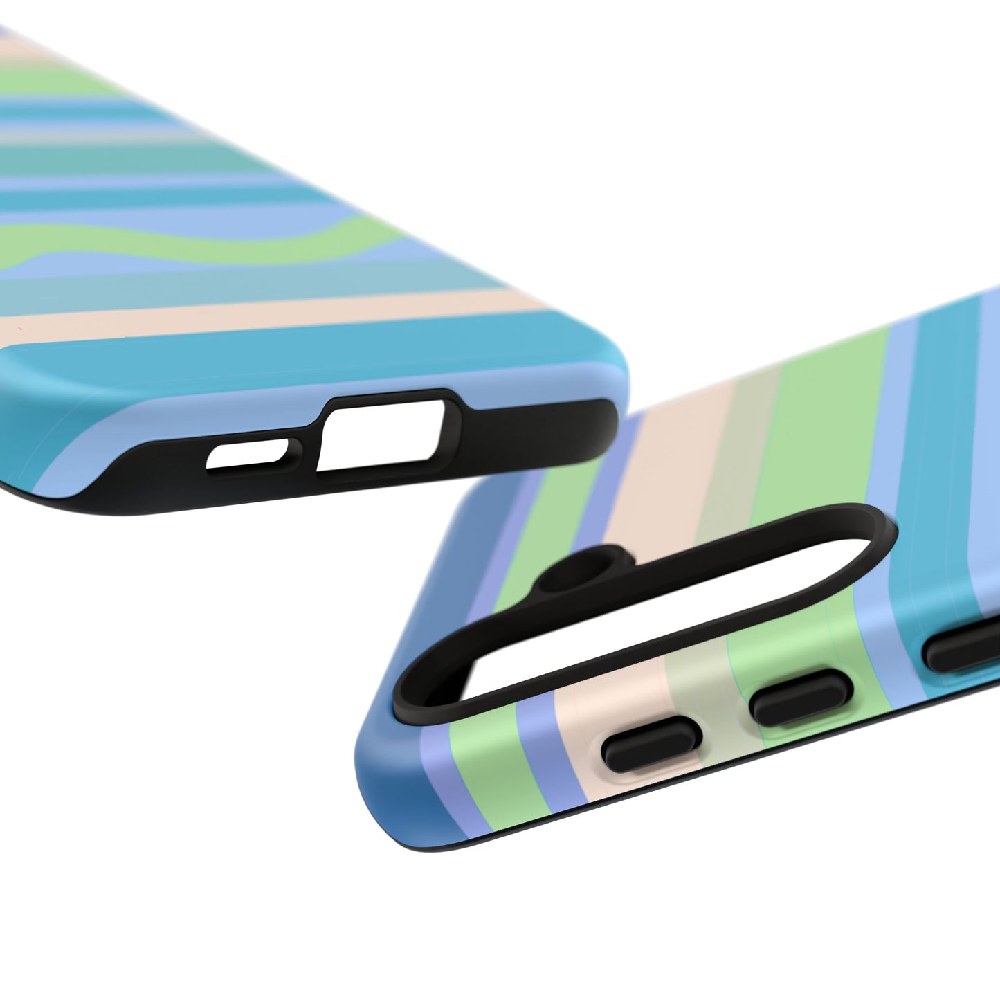 Cool Blue Stripes Phone Case| Tough Case