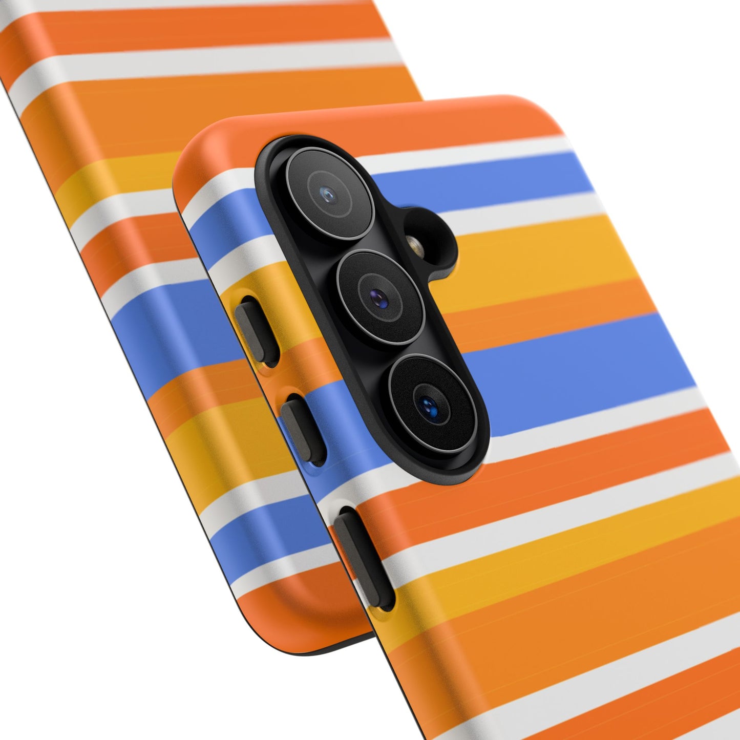 Citrus Orange Stripes Phone Case| Tough Case