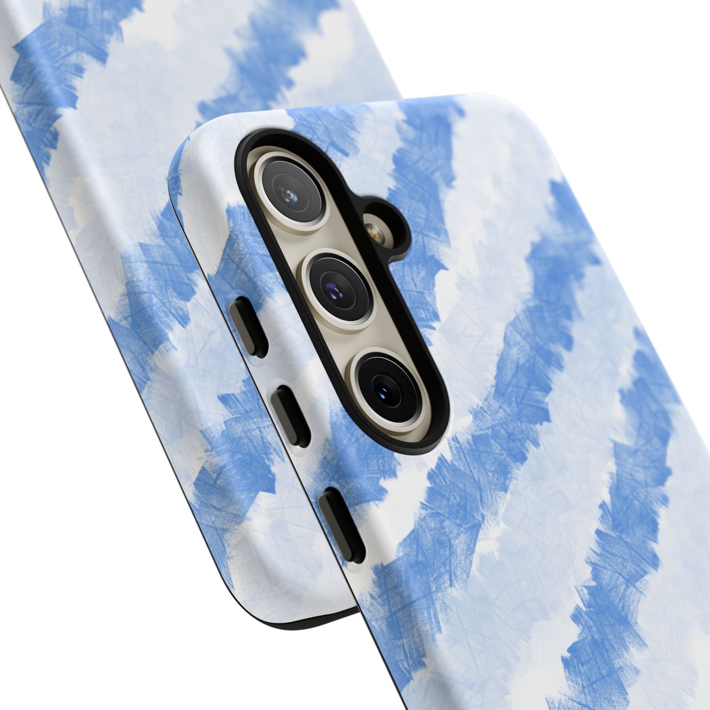 Chunky Blue Stripes Phone Case| Tough Case