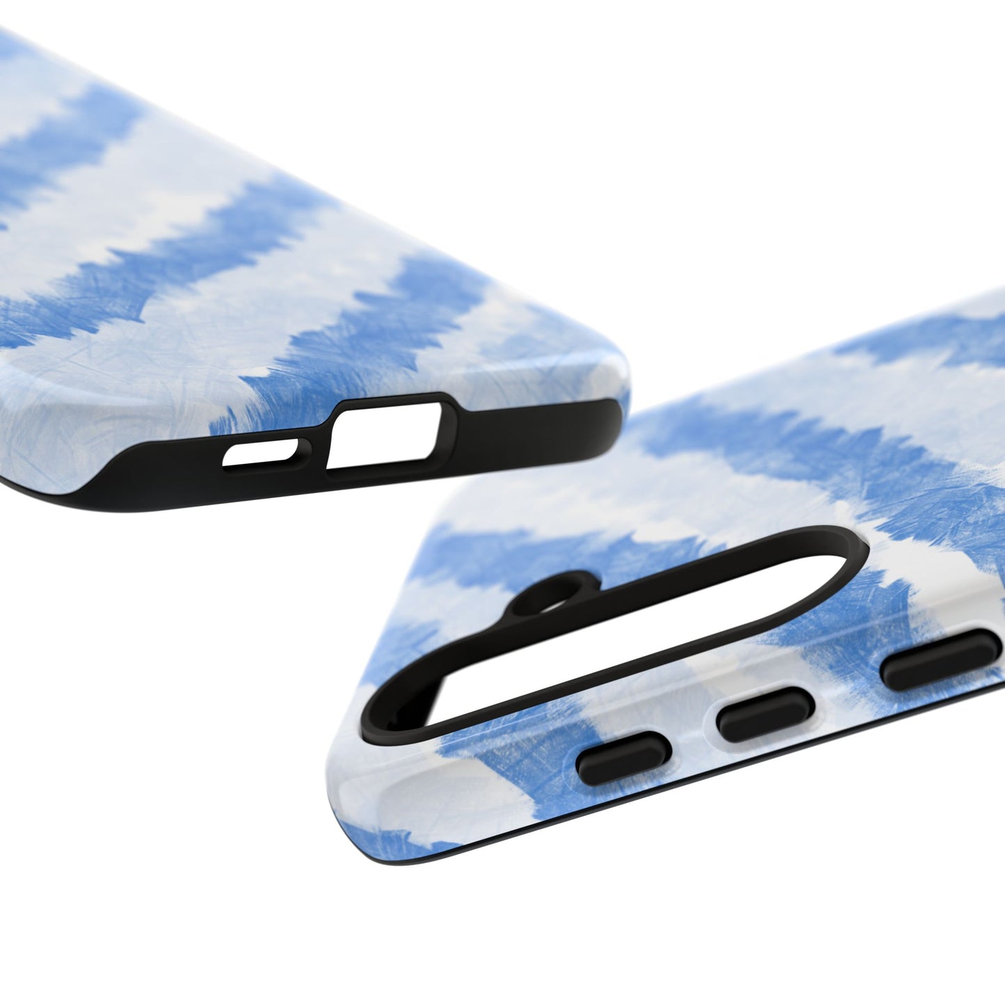 Chunky Blue Stripes Phone Case| Tough Case