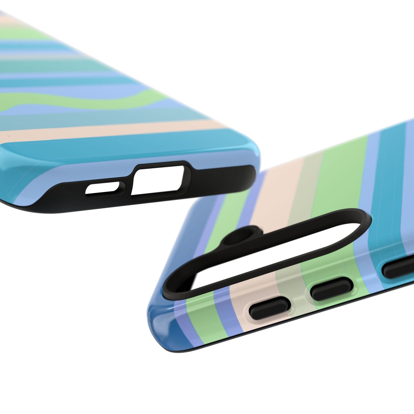 Cool Blue Stripes Phone Case| Tough Case