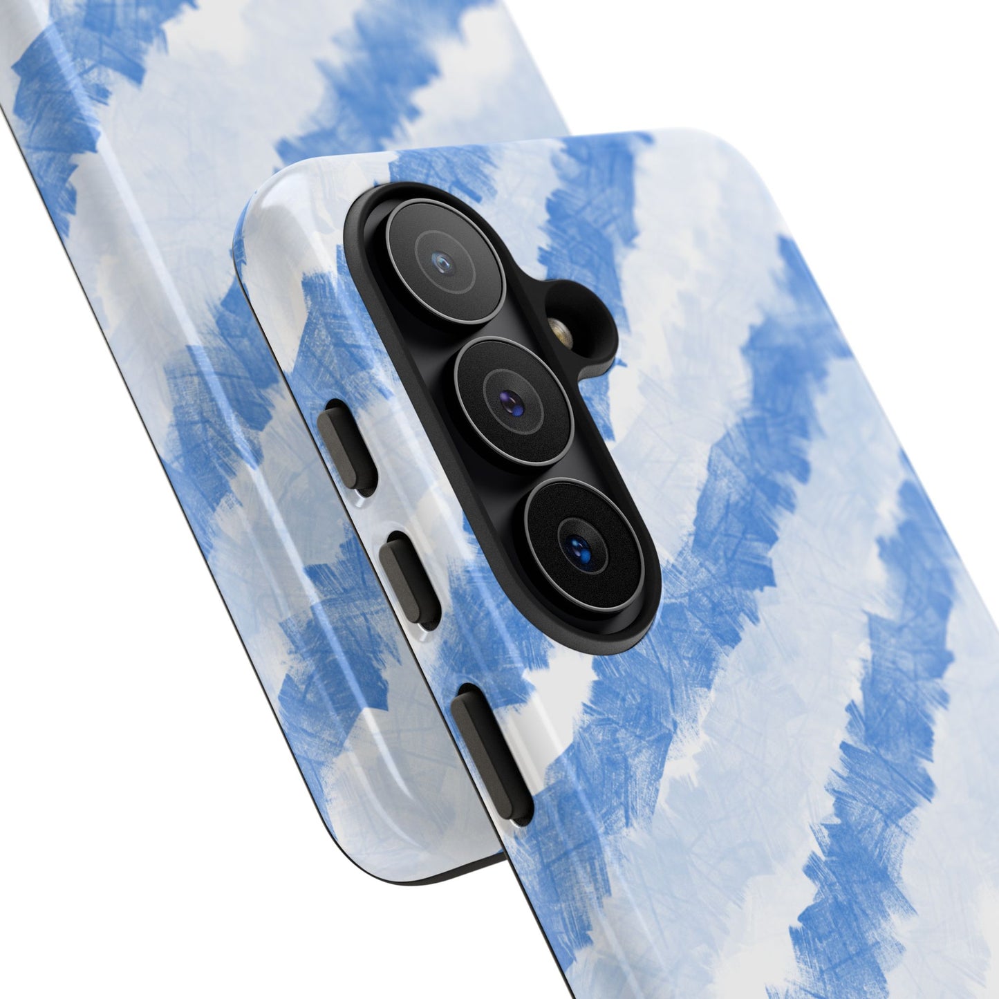 Chunky Blue Stripes Phone Case| Tough Case