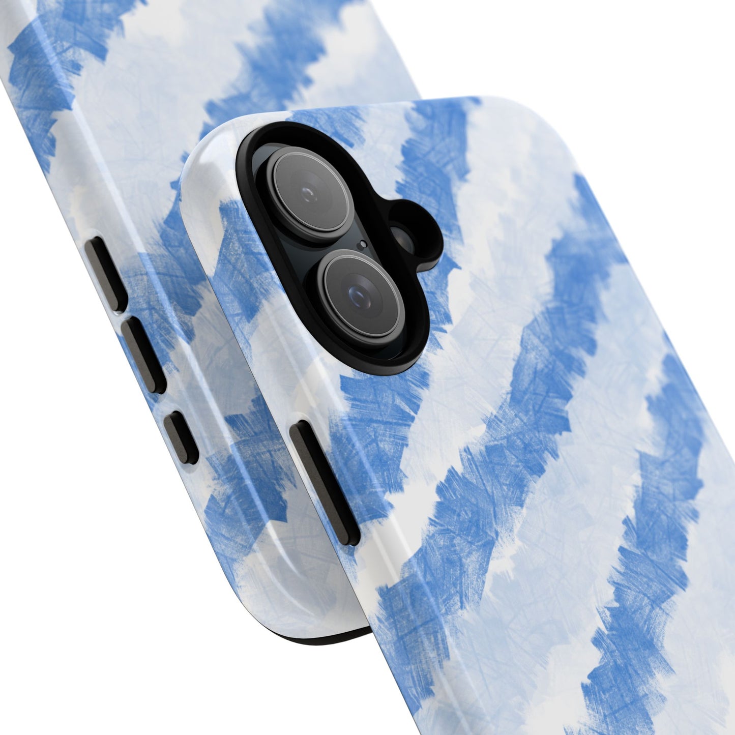Chunky Blue Stripes Phone Case| Tough Case