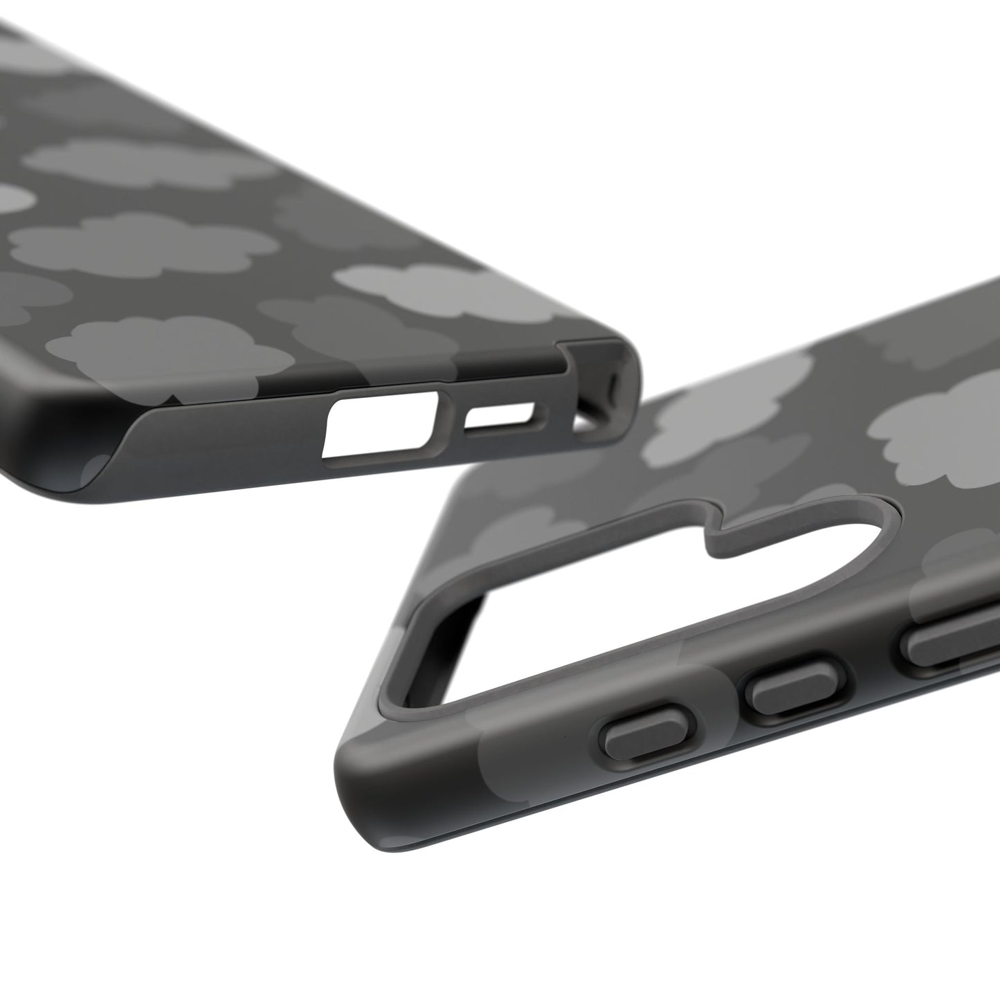 Phone Case, B & W Spooky Cloud Artistic Design, Tough Phone Case