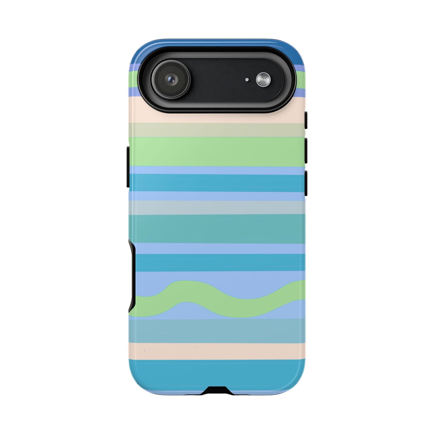 Cool Blue Stripes Phone Case| Tough Case