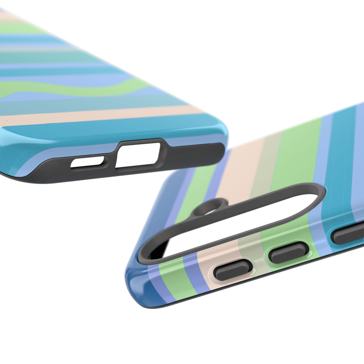 Cool Blue Stripes Phone Case| Tough Case