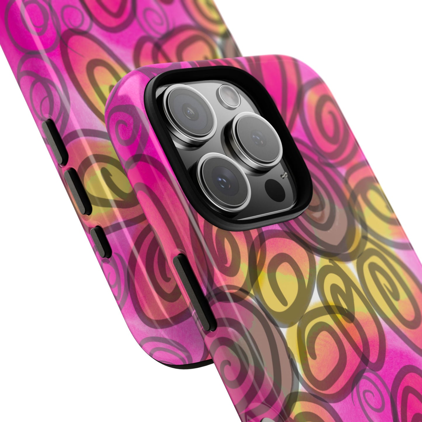 Wonky Pink Floral Phone Case| Tough Case