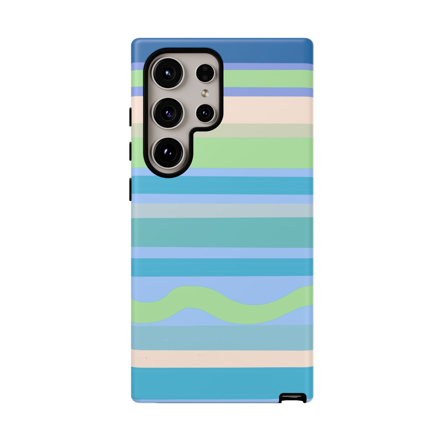 Cool Blue Stripes Phone Case| Tough Case