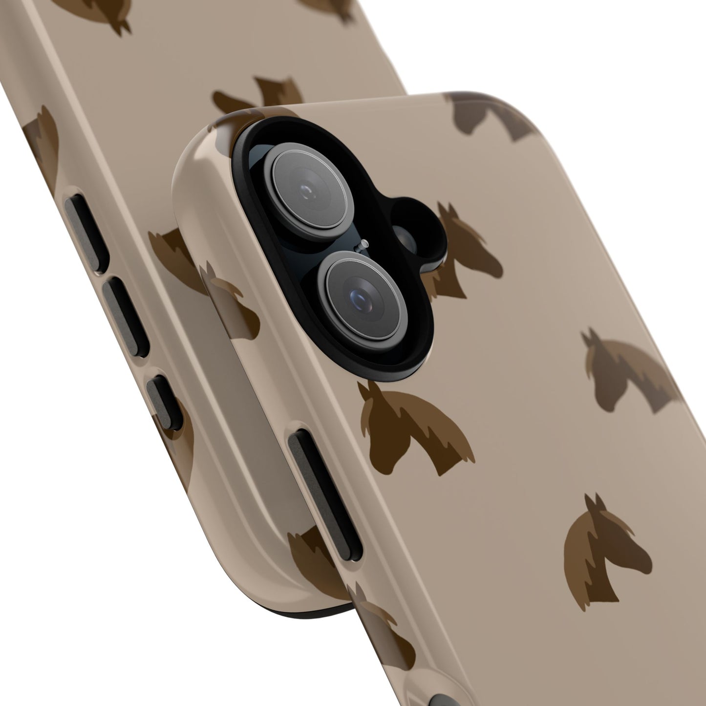 Phone Case, Tan Horse Head Design, Tough Phone Case, Year of the Horse
