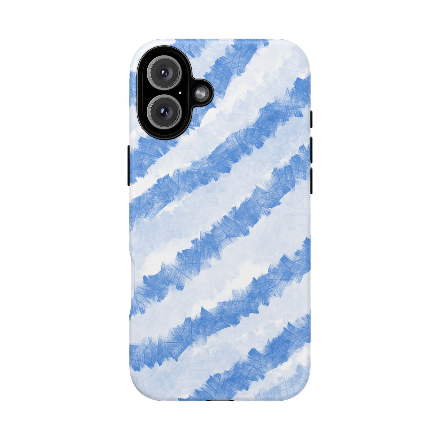 Chunky Blue Stripes Phone Case| Tough Case