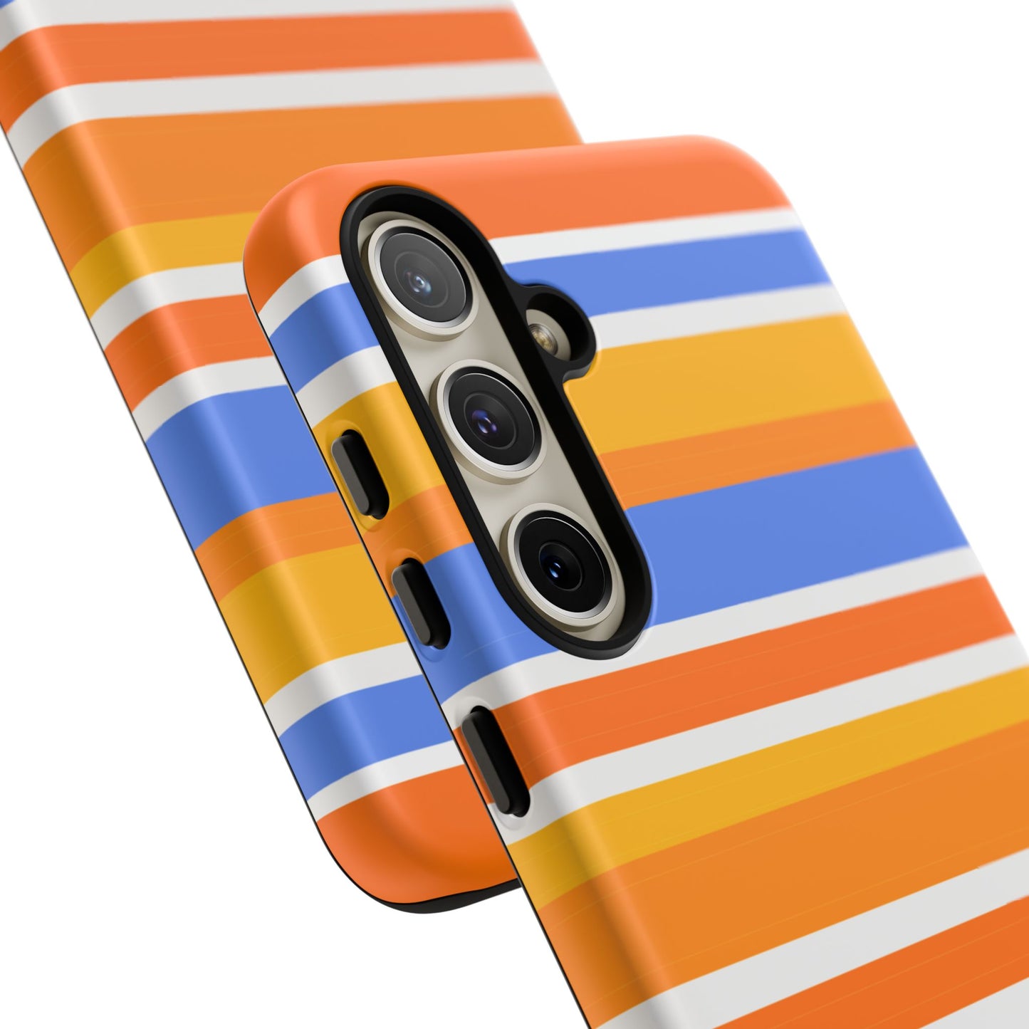 Citrus Orange Stripes Phone Case| Tough Case