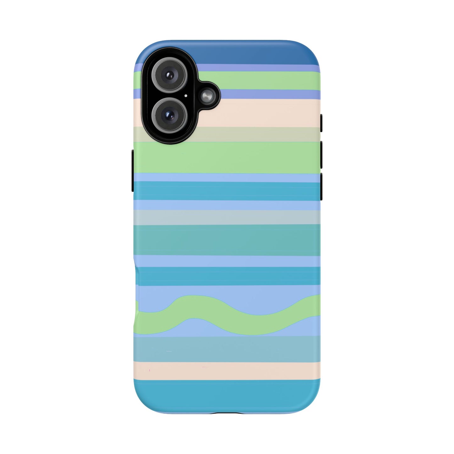 Cool Blue Stripes Phone Case| Tough Case