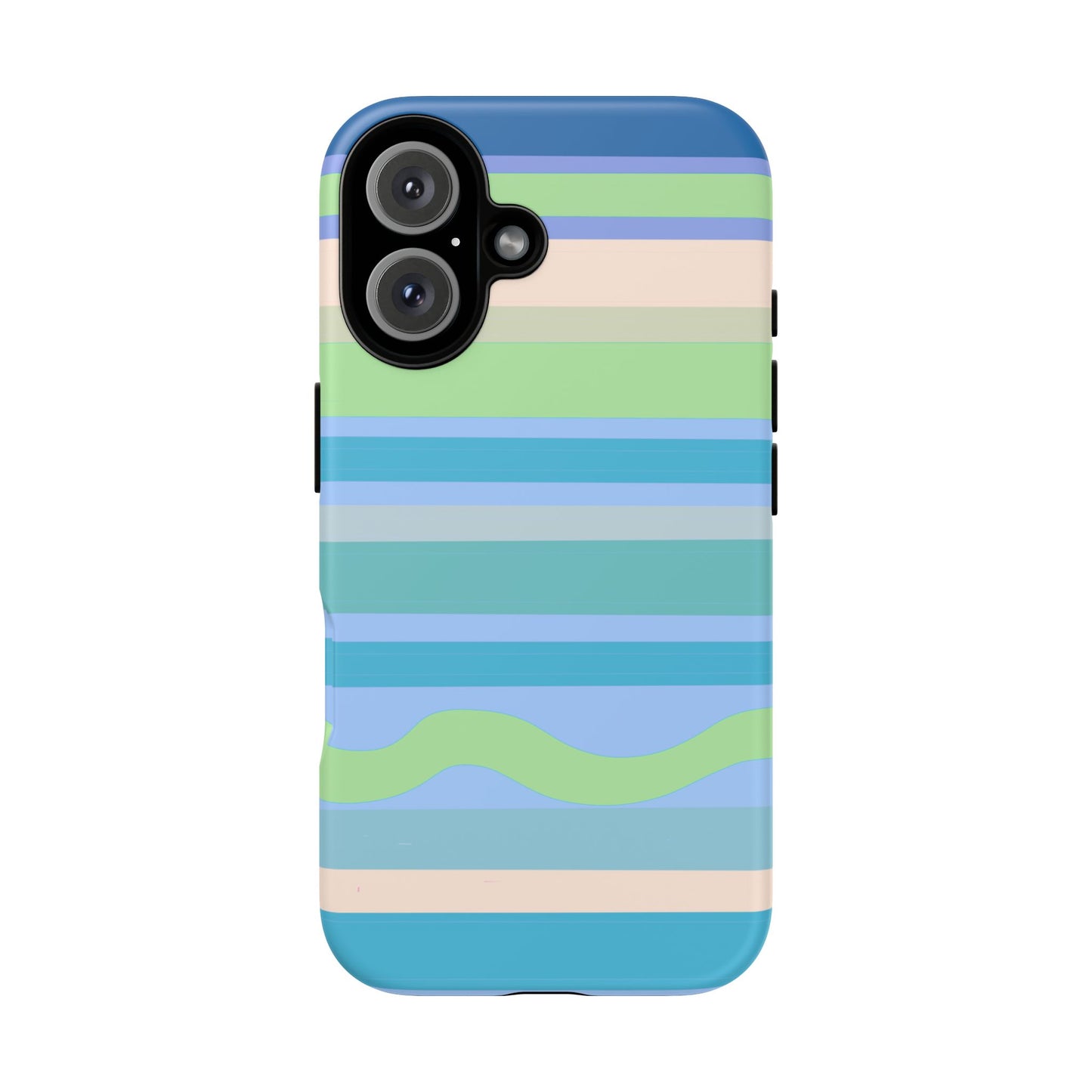 Cool Blue Stripes Phone Case| Tough Case