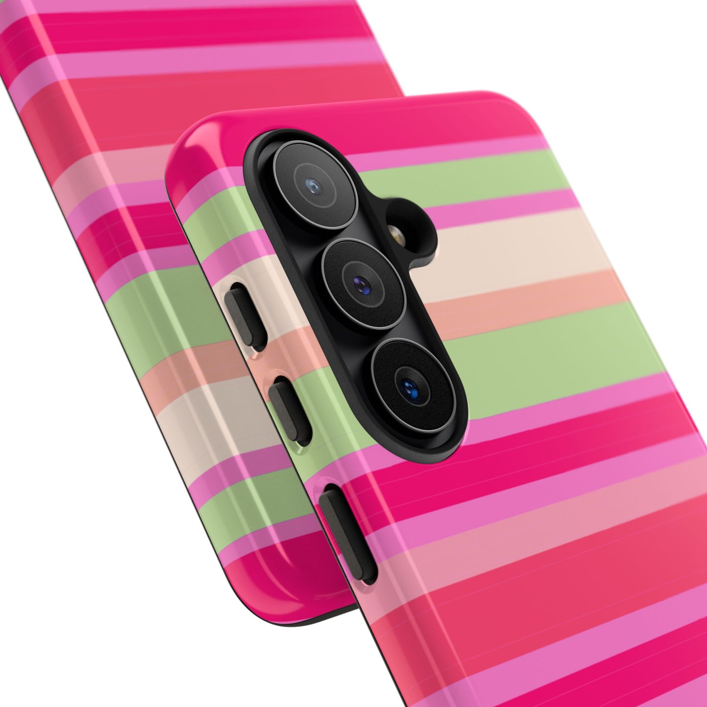 Candyland Pink Stripes Phone Case| Tough Case