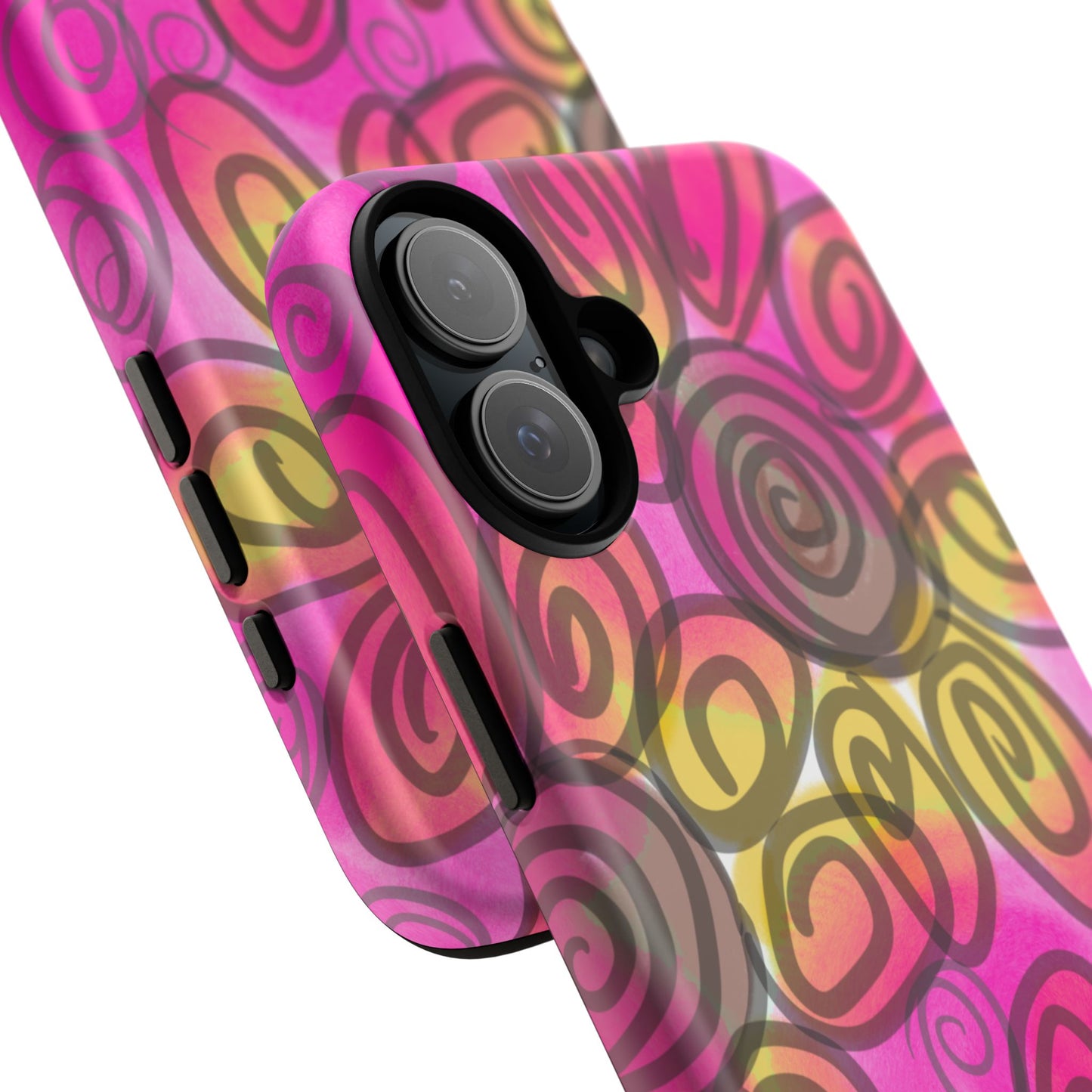 Wonky Pink Floral Phone Case| Tough Case