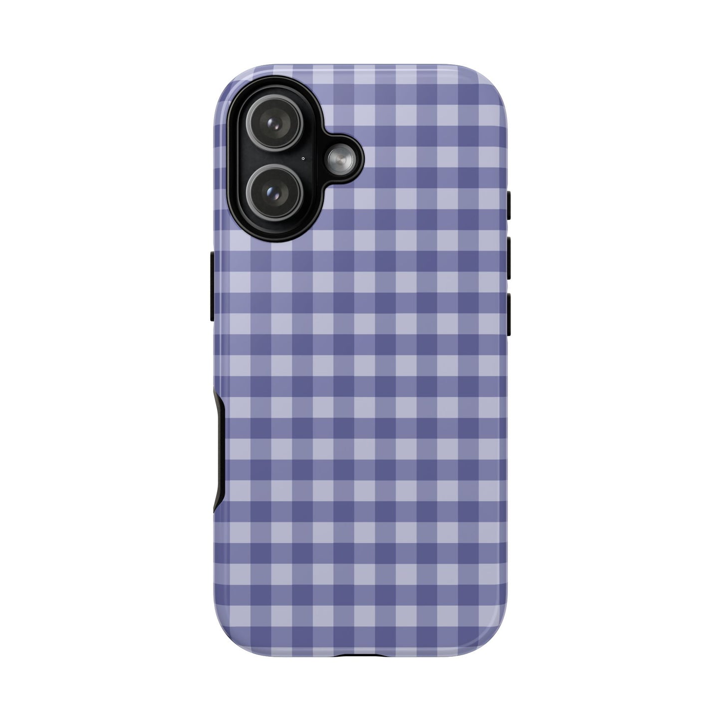 Phone Case, Navy Gingham Design, Tough Phone Case