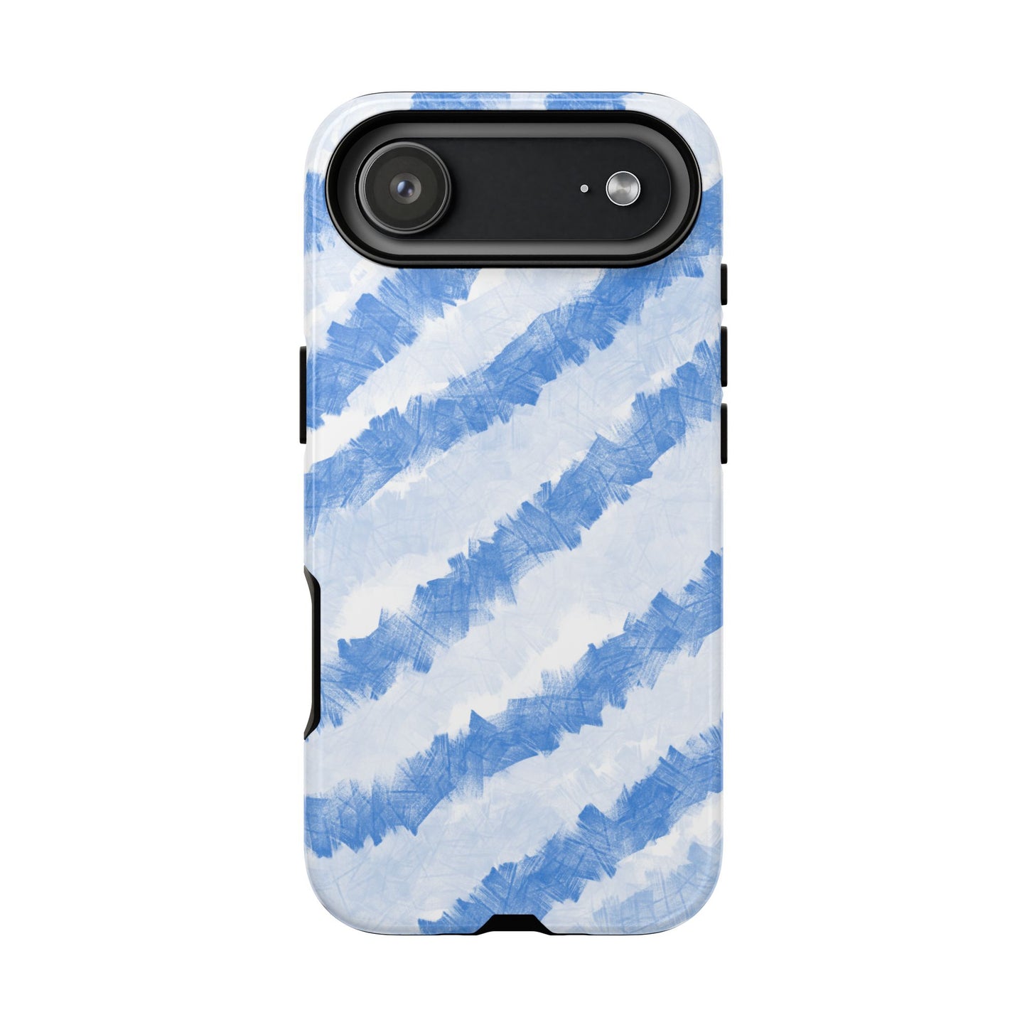 Chunky Blue Stripes Phone Case| Tough Case