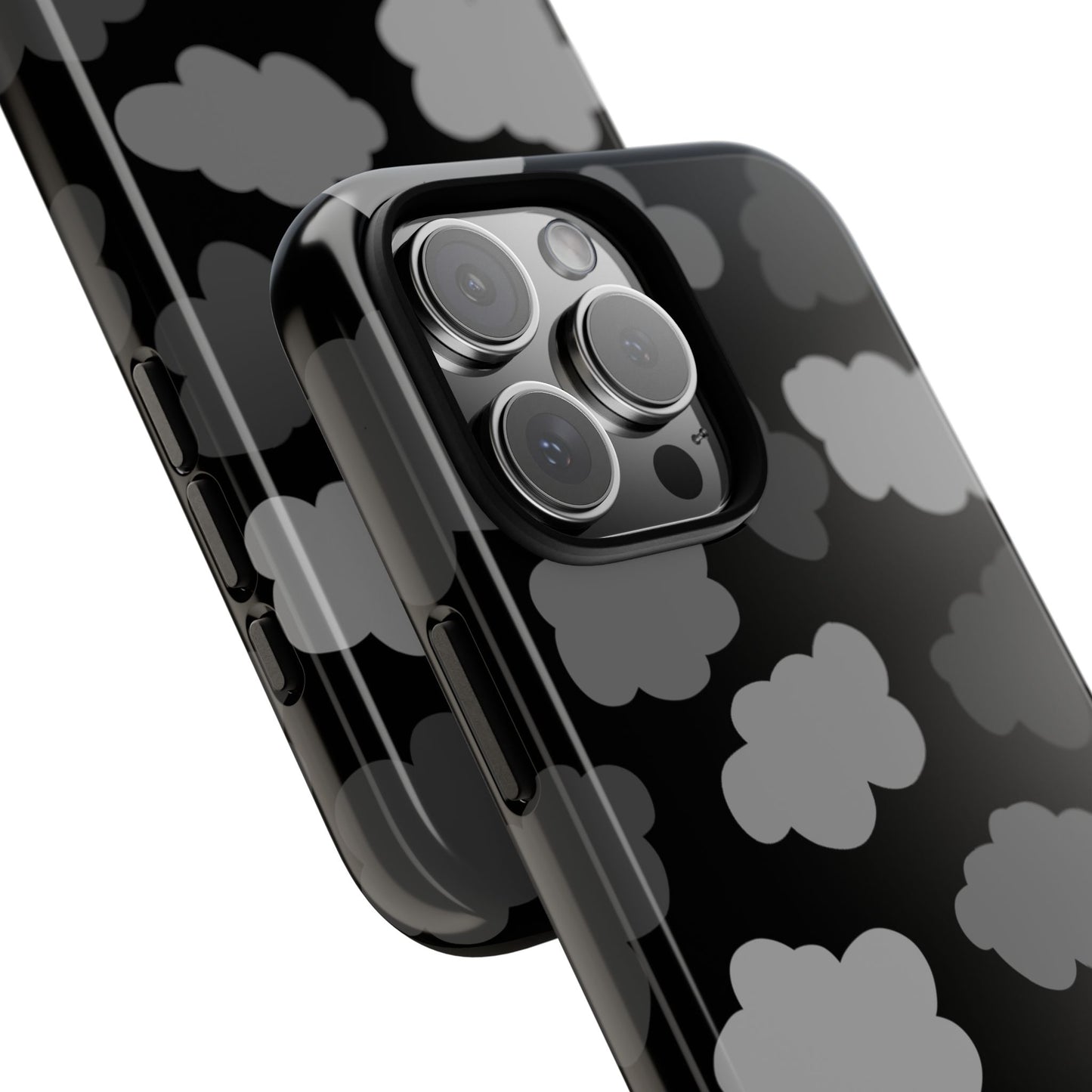 Phone Case, B & W Spooky Cloud Artistic Design, Tough Phone Case