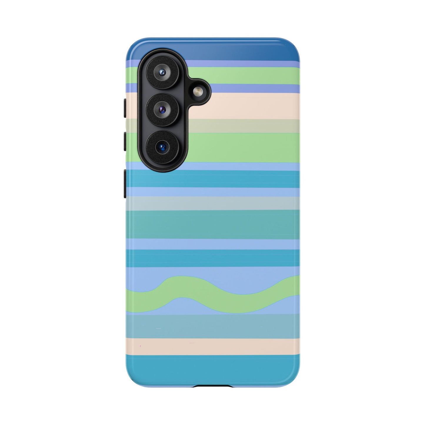 Cool Blue Stripes Phone Case| Tough Case