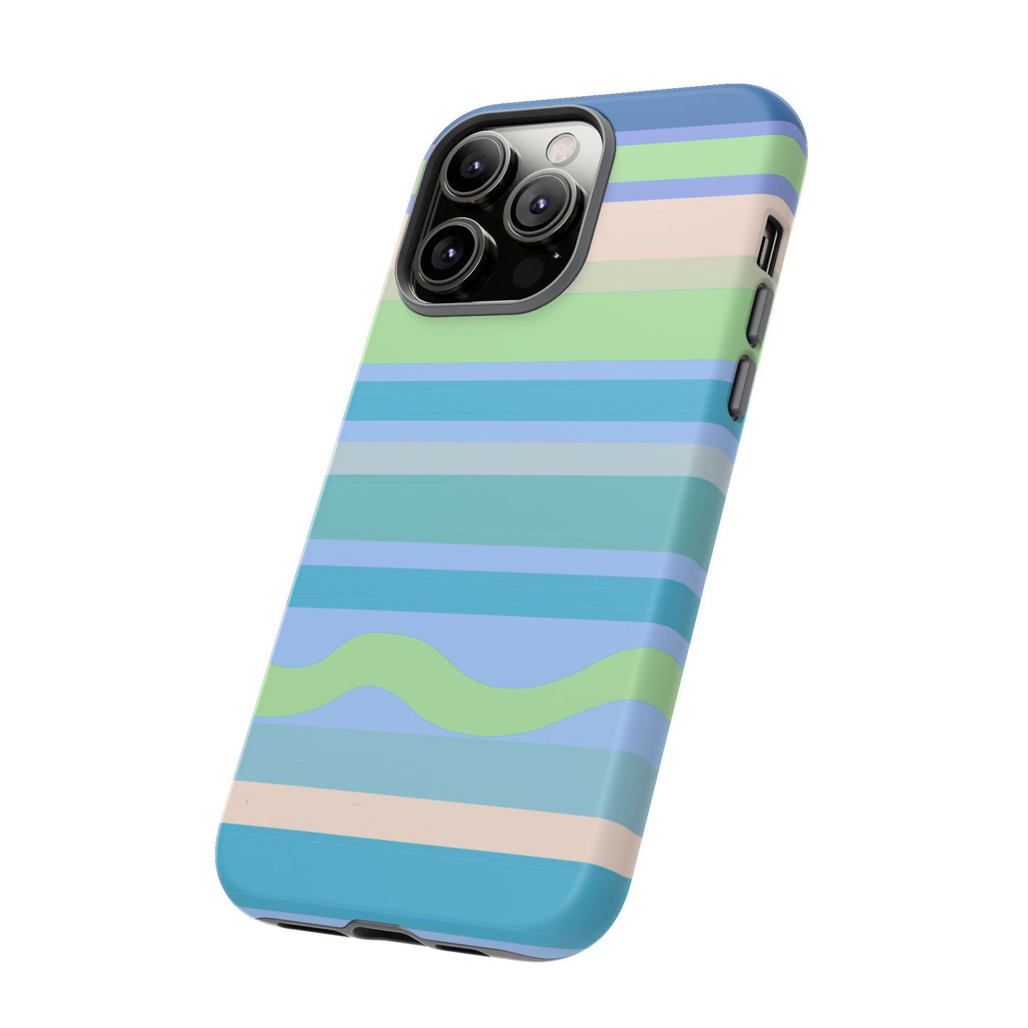Cool Blue Stripes Phone Case| Tough Case