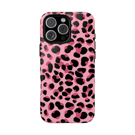 Phone Case, Pink Leopard Print Design, Tough Phone Case