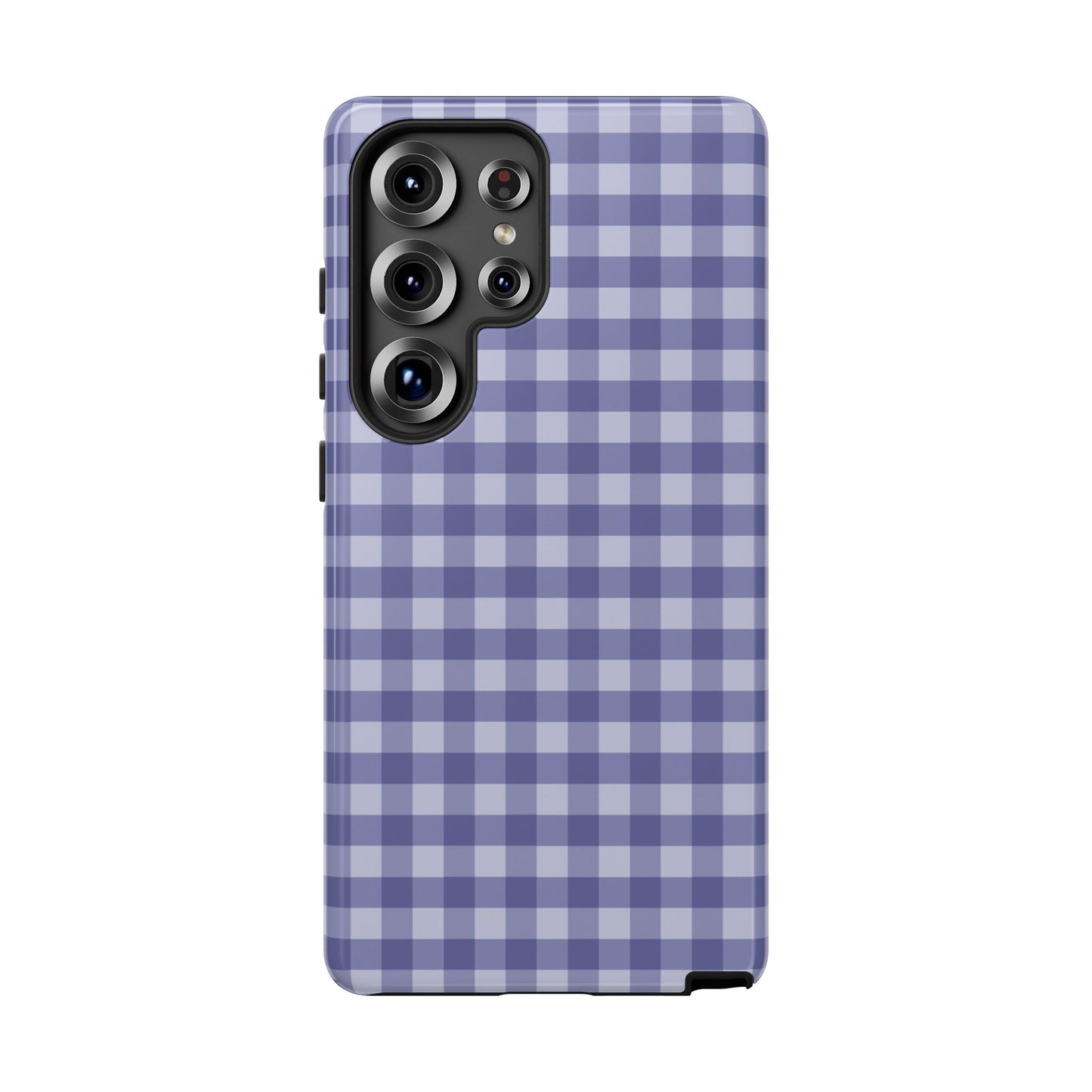 Phone Case, Navy Gingham Design, Tough Phone Case