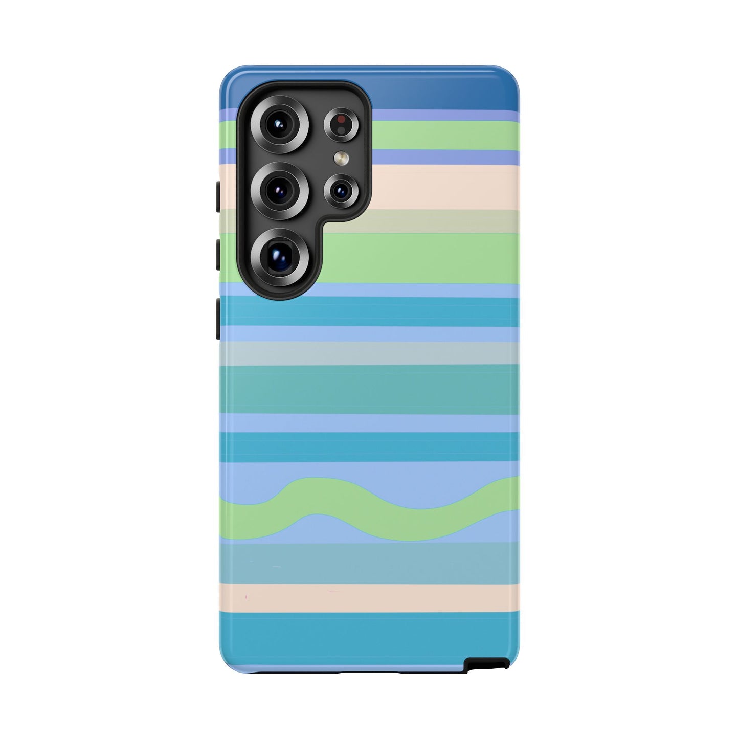 Cool Blue Stripes Phone Case| Tough Case