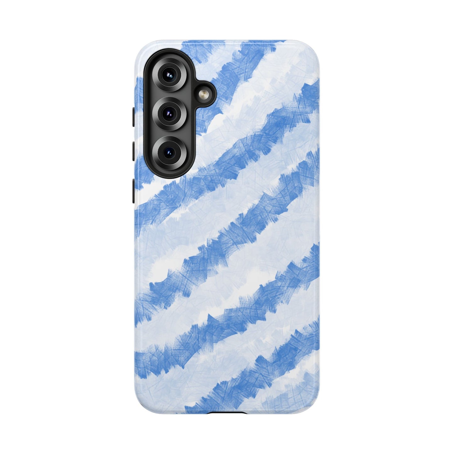 Chunky Blue Stripes Phone Case| Tough Case