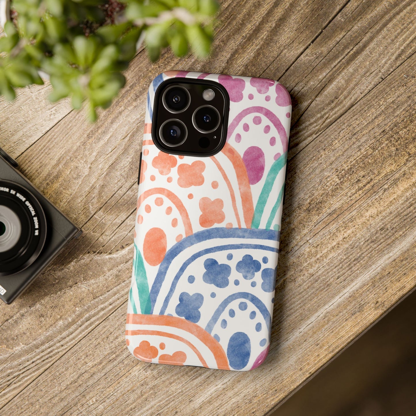 Phone Case, Watercolor Arches Design, Tough Phone Case