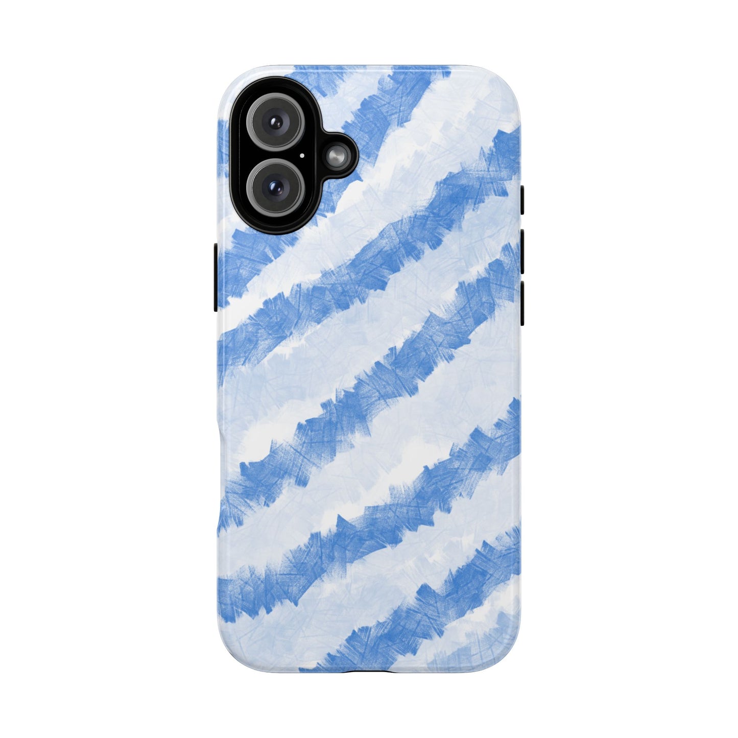 Chunky Blue Stripes Phone Case| Tough Case