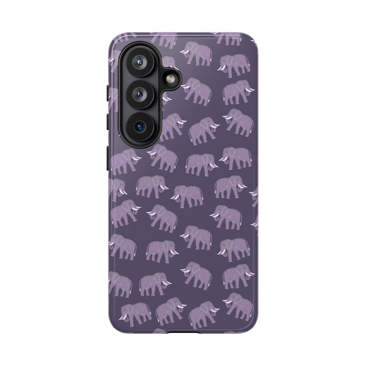 Phone Case — Elephants on Gray