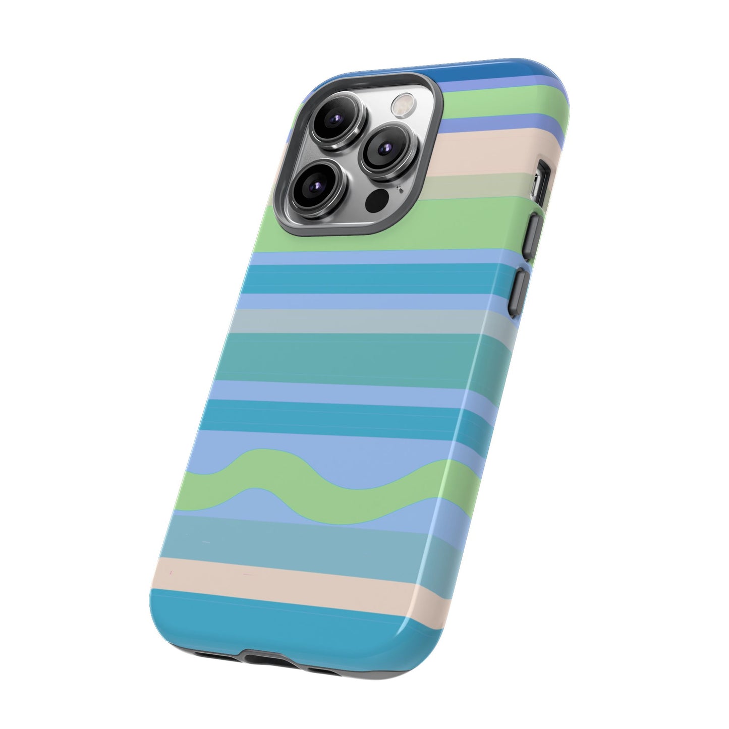 Cool Blue Stripes Phone Case| Tough Case