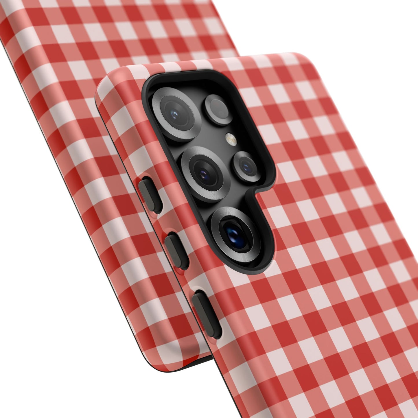 Phone Case, Red Gingham Design, Tough Phone Case