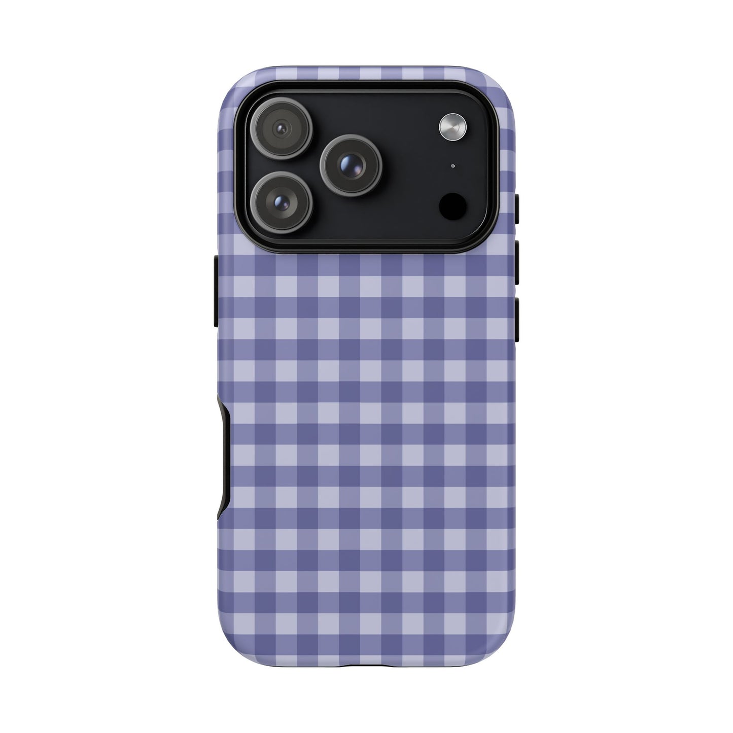 Phone Case, Navy Gingham Design, Tough Phone Case