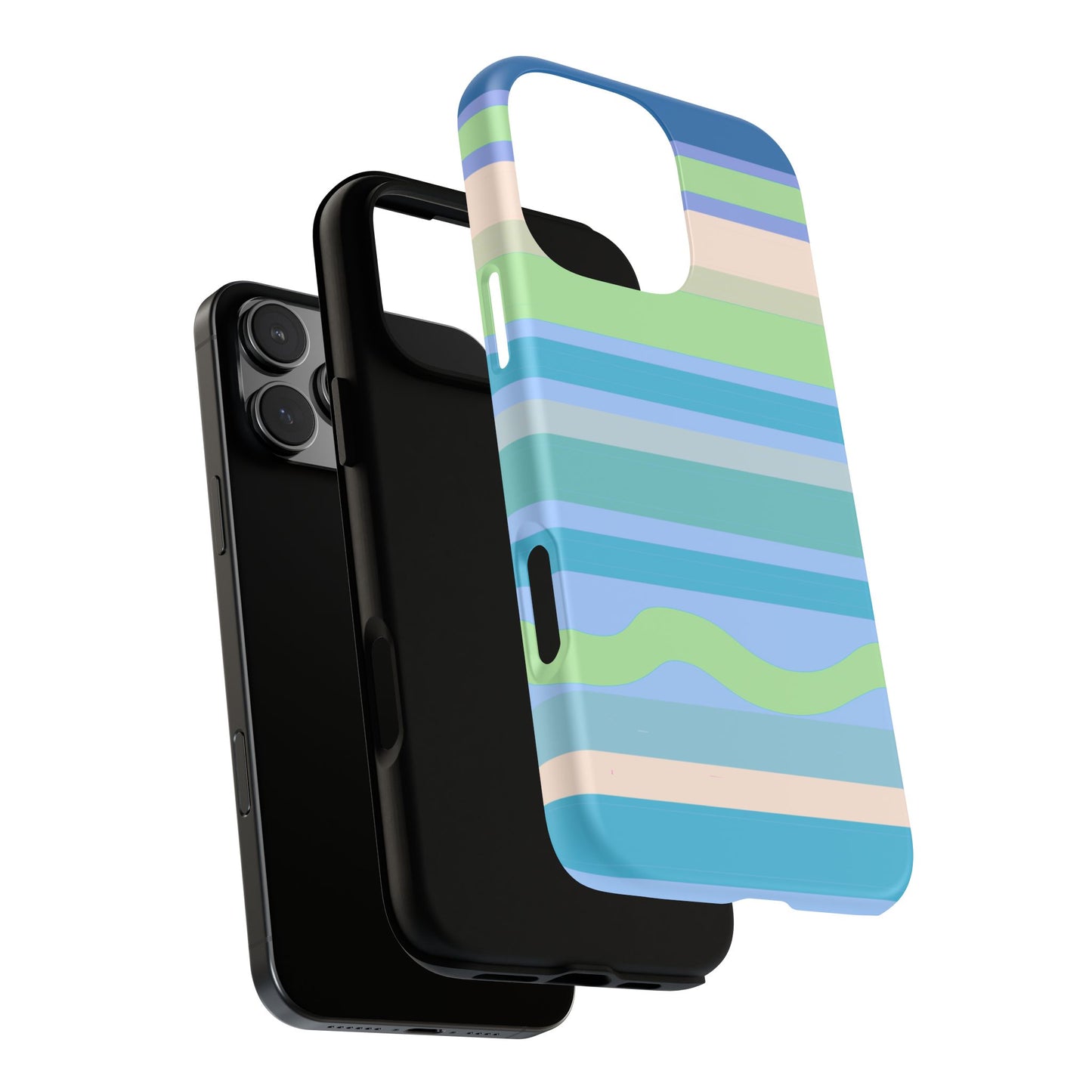 Cool Blue Stripes Phone Case| Tough Case