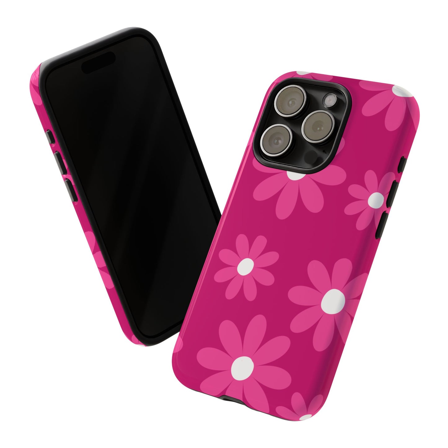 Pink Flower Power Phone Case| Tough Case