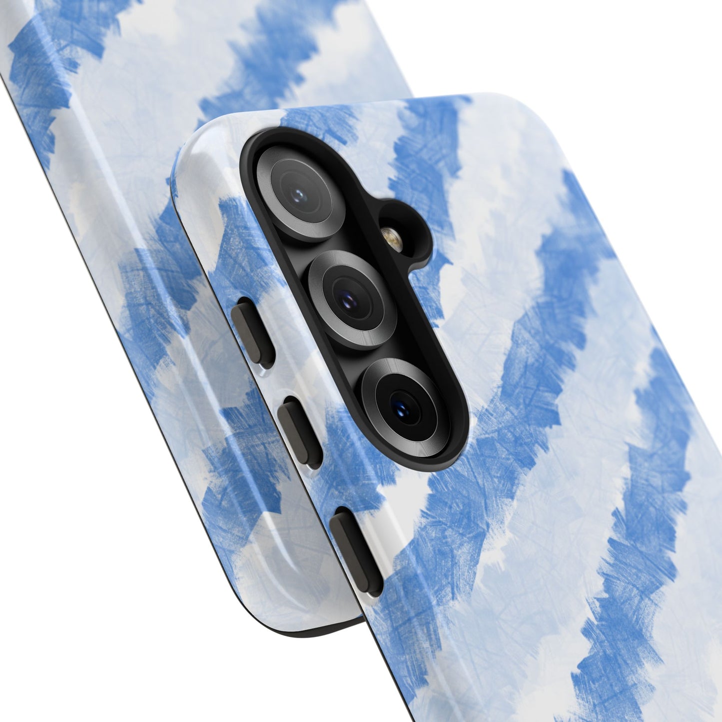 Chunky Blue Stripes Phone Case| Tough Case