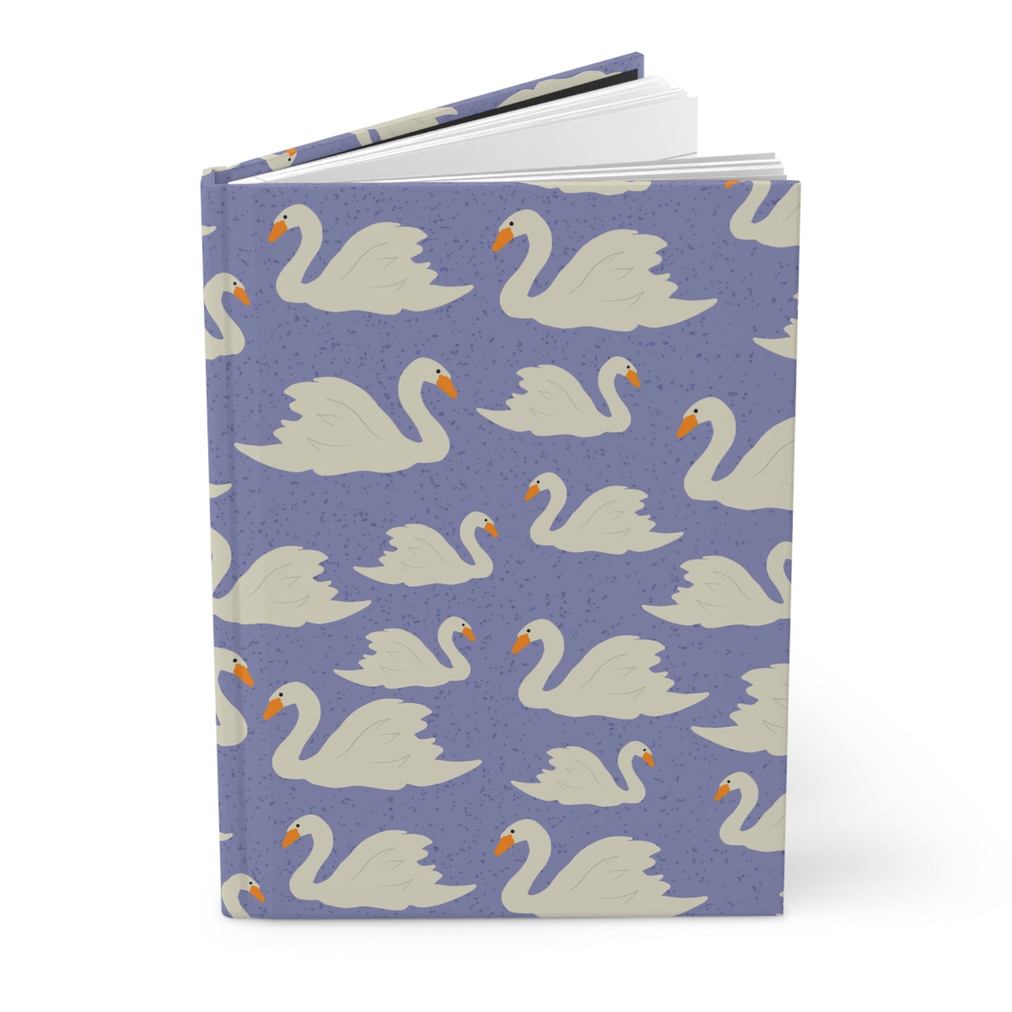 Journal, Hard Cover,  Serene Swans on Water Design