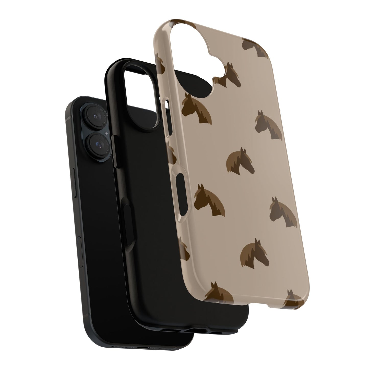 Phone Case, Tan Horse Head Design, Tough Phone Case, Year of the Horse